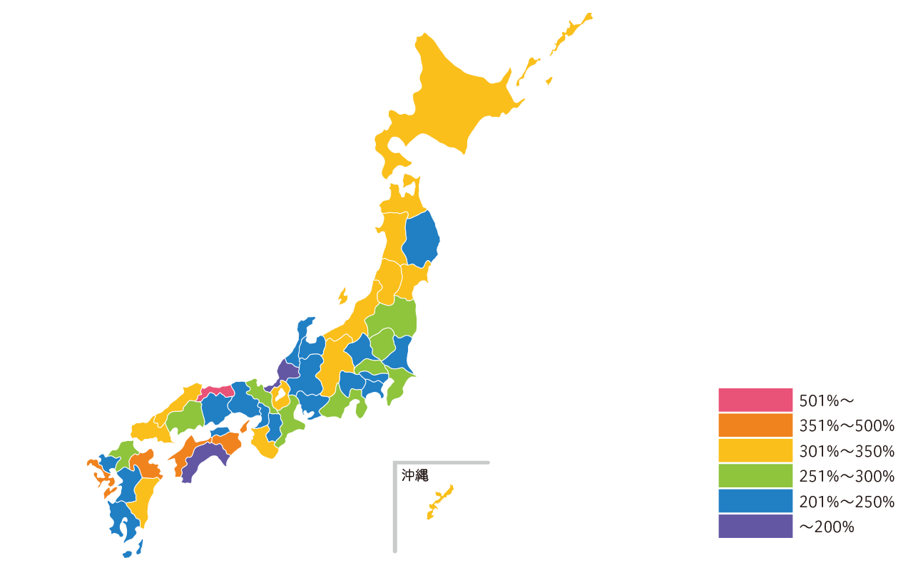 2023年6月末現在の特定技能外国人材 都道府県別居住人数